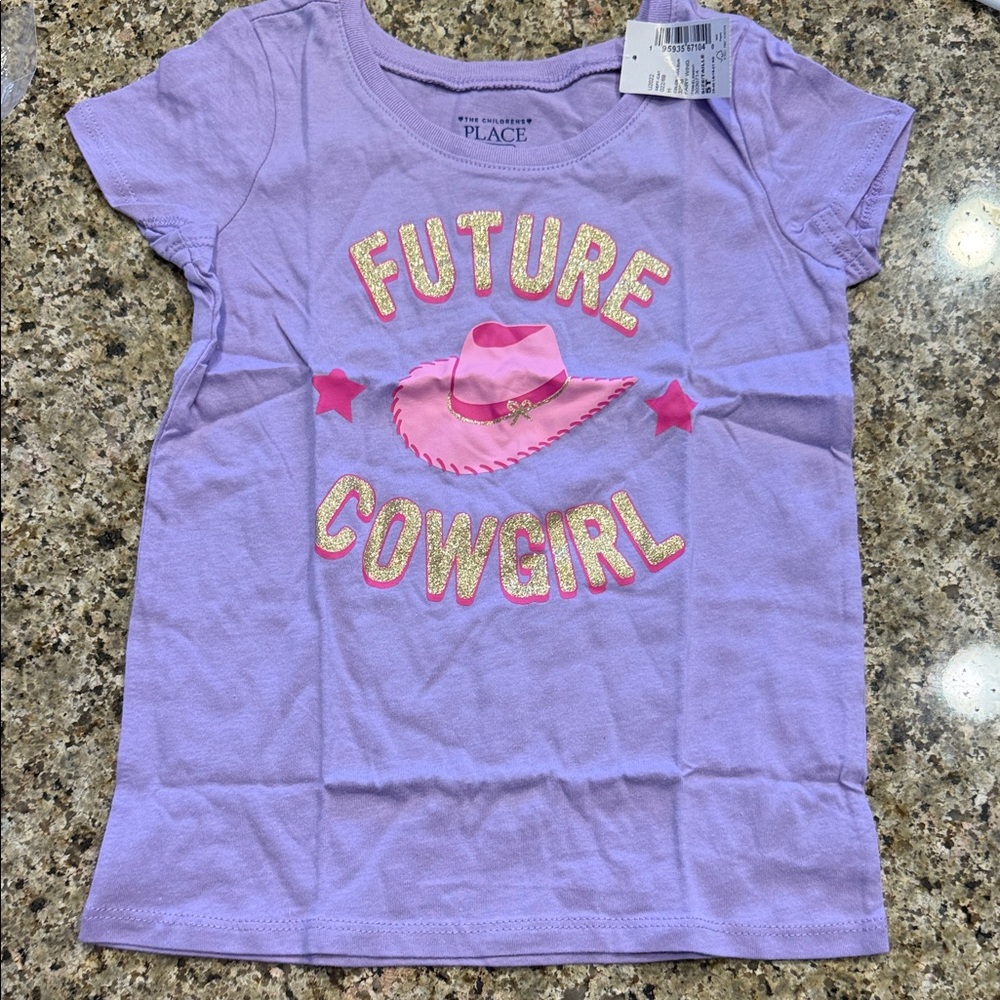 The Children's Place Lavender 'Future Cowgirl' Tee